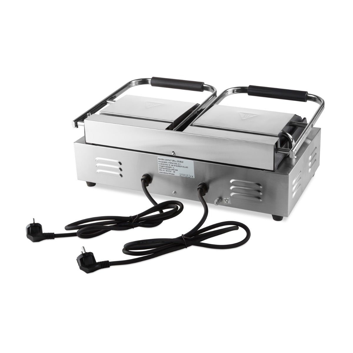 Grill contact - lisse - plaque de gril double - 2 x 22 cm