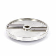 Trancheuse à julienne MAXIMA VC450, lame de 4 mm pour couper en juliennes fines, visible avec sa lame en acier.