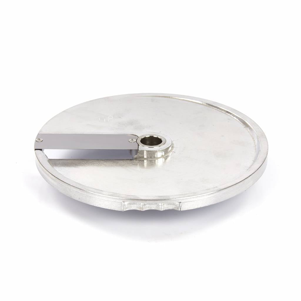 Trancheuse à légumes Maxima VC450, coupe standard de 8 mm, plate en acier pour trancher des légumes.