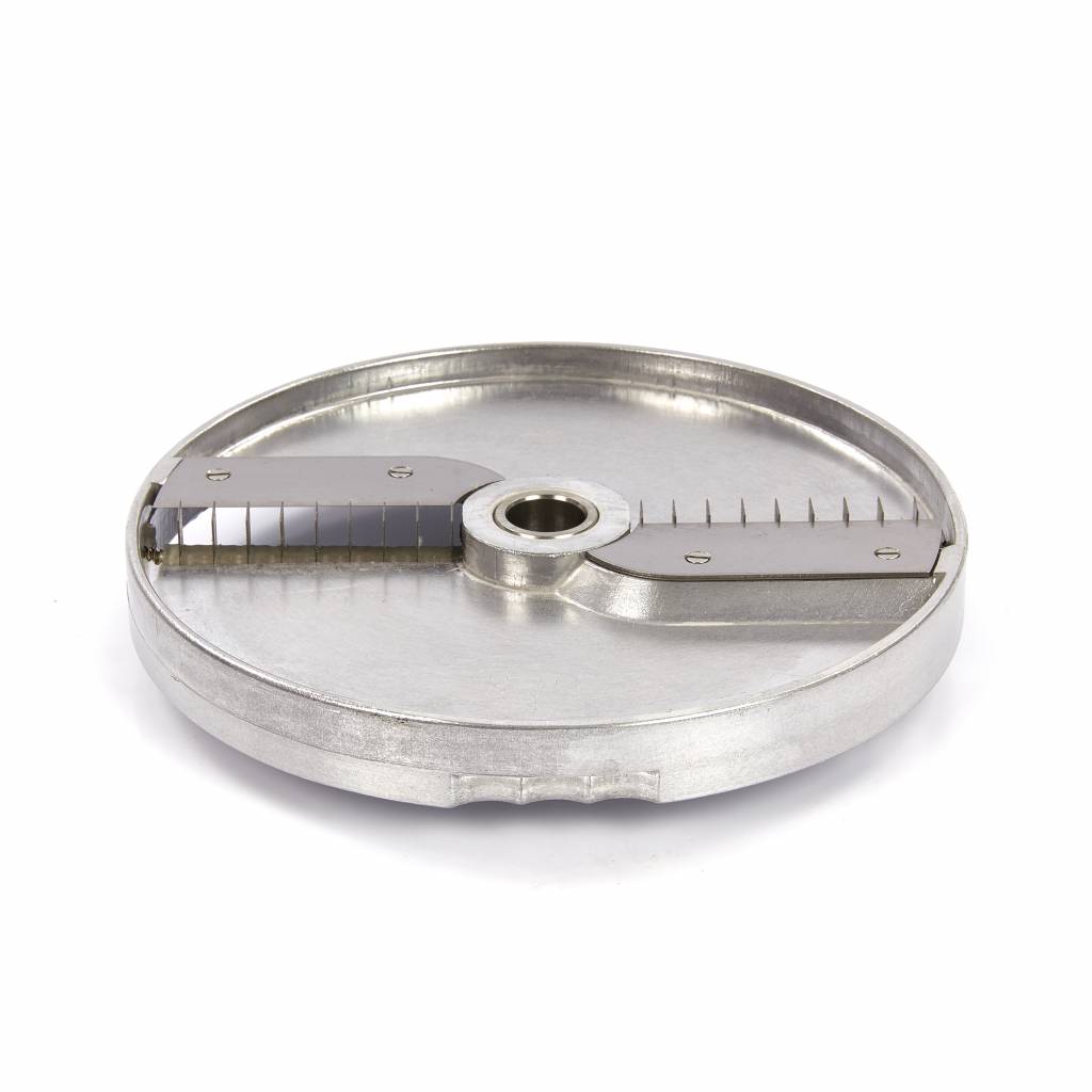 Trancheuse à légumes Maxima VC450 pour juliennes de 8 mm, lame en acier inoxydable, utilisée pour couper des légumes en juliennes.