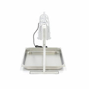 Lampe chauffante Maxima avec 3 lampes et récipient 2/1 GN pour maintien de température en cuisine professionnelle.