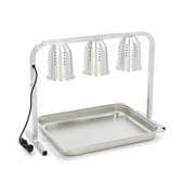 Lampe chauffante Maxima avec 3 lampes et récipient 2/1 GN pour chauffage professionnel en cuisine.