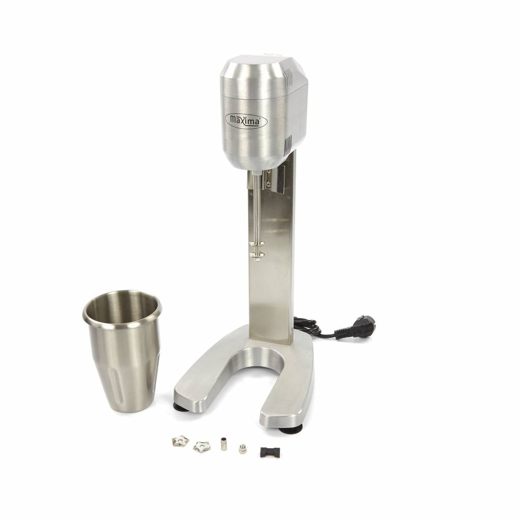 Mélangeur de boissons Maxima avec bol de 1 L, tasse et 2 vitesses, idéal pour préparer smoothies et cocktails.