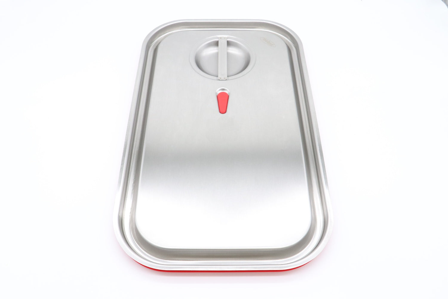Couvercle gastronorm - 1/1 GN - acier inoxydable - joint étanche à l'air