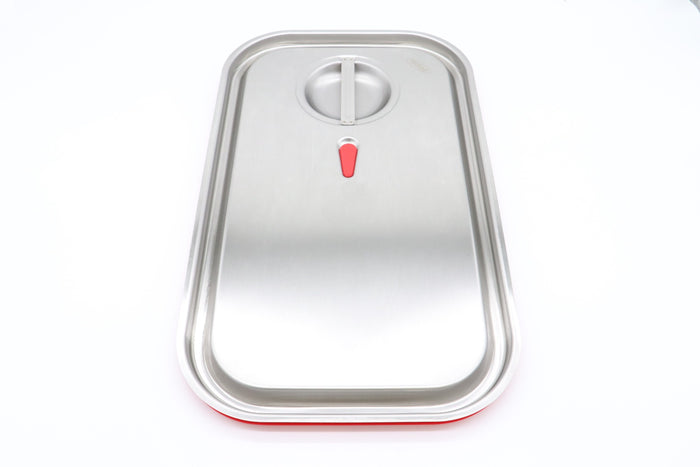 Couvercle gastronorm 1/1 GN en acier inoxydable avec joint étanche à l'air pour bac gastronorme Maxima.