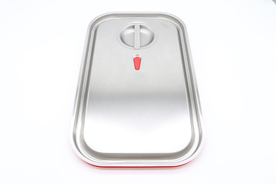 Couvercle gastronorm 1/1 GN en acier inoxydable avec joint étanche à l'air pour bac gastronorme Maxima.