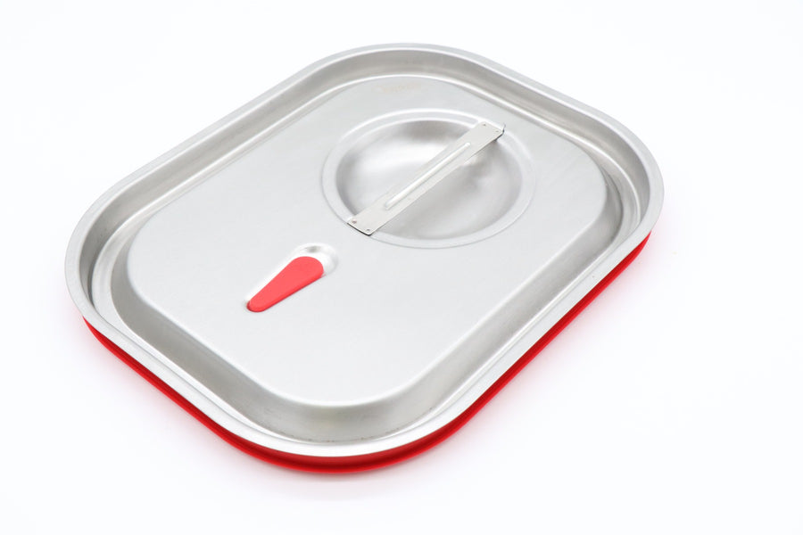 Couvercle gastronorm - 1/2 GN - acier inoxydable - joint étanche à l'air