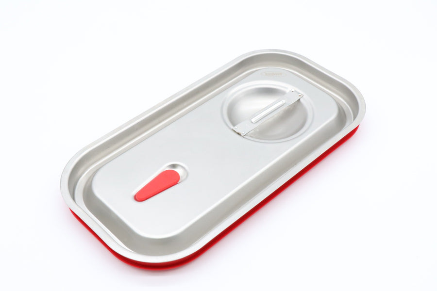 Couvercle gastronorm 1/3 GN en acier inoxydable avec joint étanche à l'air, adapté aux bacs gastronorm Maxima.
