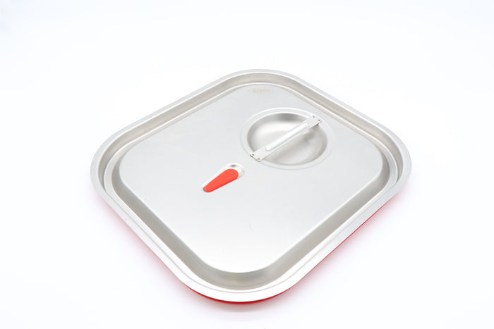 Couvercle gastronorm 2/3 GN en acier inoxydable Maxima avec joint étanche à l'air, pour bacs gastronormes.
