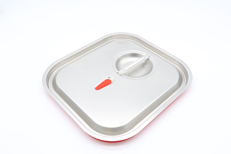 Couvercle gastronorm 2/3 GN en acier inoxydable Maxima avec joint étanche à l'air, pour bacs gastronormes.