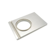 Plateau à soupe Maxima, petit Ø 153 mm avec une seule compartiment, pour scelleuse de plateaux, vue de face.