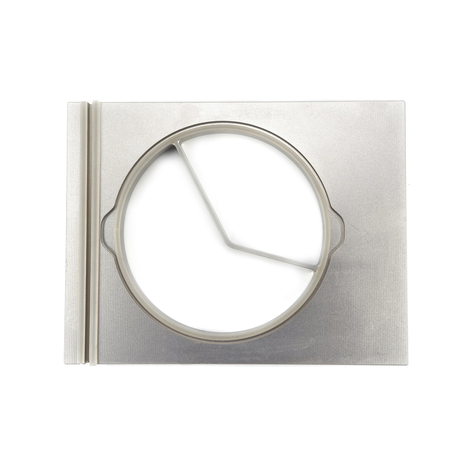 Plateau rond en perles Maxima, grand, 2 compartiments, diamètre 250 mm, pour scelleuse de plateaux, image claire et détaillée.