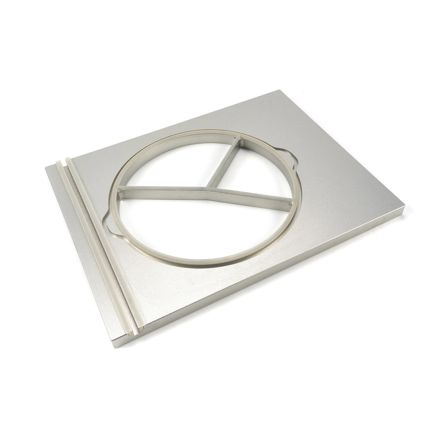 Plateau rond en perles Maxima, diamètre 250 mm, grand modèle avec 3 compartiments pour scelleuse de plateaux.