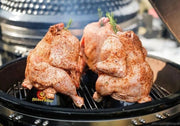Support de cuisson pour poulet Maxima, support en acier pour barbecue Kamado de 18 pouces ou plus, idéal pour rôtir le poulet.