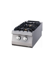 Premium cuisinière - 2 brûleurs - unité simple - profondeur 90 cm - gaz