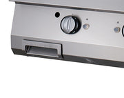 Plaque de grill demi-rainurée Maxima Ligne de cuisson 900, unité double, profondeur 90 cm, adaptée au gaz, pour cuisson précise