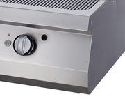 Plaque de gril rainurée en acier pour gaz, unité double de 90 cm, compatible avec la ligne de cuisson 900 Maxima.