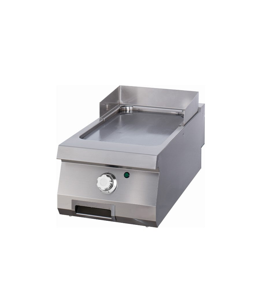 Plaque de gril électrique lisse Maxima, ligne de cuisson 900, unité simple, profondeur 90 cm, pour cuisson professionnelle.
