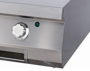 Plaque de gril en chrome lisse Maxima, unité simple, profondeur 90 cm, pour ligne de cuisson électrique 900.