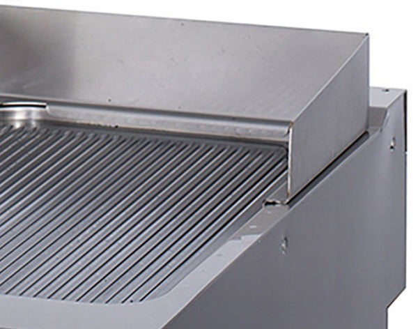 Plaque de gril électrique Maxima, ligne de cuisson 900, rainurée, unité simple, profondeur 90 cm, pour cuisson uniforme.