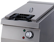 Friteuse électrique Premium Maxima, ligne de cuisson 900, 22L, robinet de vidange, profondeur 90 cm, unité simple.