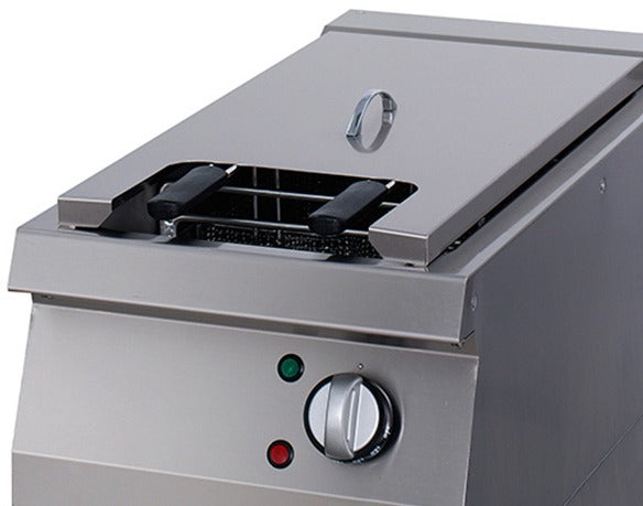 Friteuse électrique Premium Maxima, ligne de cuisson 900, 22L, robinet de vidange, profondeur 90 cm, unité simple.