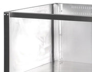 Unité double de support premium pour ligne de cuisson Maxima 900 ouverte, profondeur 90 cm, en acier robuste.
