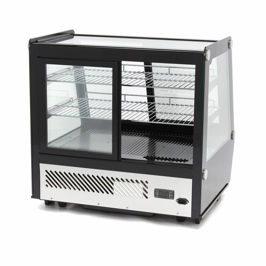Vitrine à gâteaux - 125 L - 71 cm - portes coulissantes avant et arrière