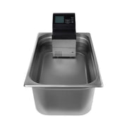 Cuiseur sous vide Maxima avec bâton, capacité de 30 L, pompe de 8 L/min, appareil de cuisson précis et pratique.