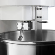 Pétrin à spirale Maxima, machine à pâte de 130 L, avec deux vitesses, en acier inoxydable, pouvant mélanger 80 kg de pâte.