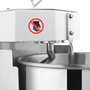 Pétrin à spirale Maxima blanc de 8 L pour 4,5 kg de pâte, appareil robuste pour pétrir la pâte en cuisine professionnelle.
