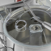 Robot culinaire Maxima de 9 L avec bol en acier inoxydable et accessoires pour mélanger, hacher et pétrir.
