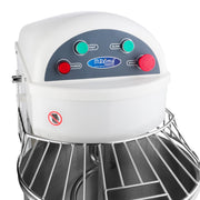 Pétrin à spirale Maxima, capacité de 30 L, 19 kg de pâte, deux vitesses, pour pétrir efficacement la pâte.