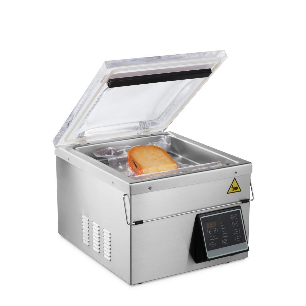 Machine à emballer sous vide Maxima avec joint de 29 cm, chambre compacte L35 x P30 x H11 cm.