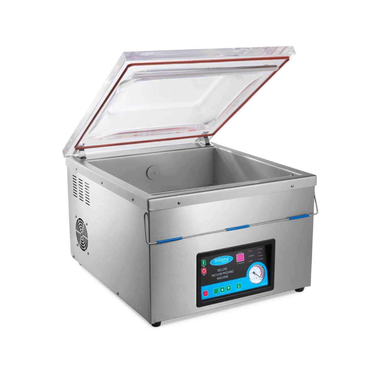 Machine à emballer sous vide Maxima avec joint de 50 cm, chambre de 52x54x20 cm, appareil pour emballage alimentaire.