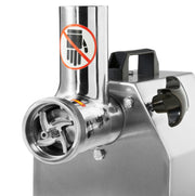 Hachoir à viande Maxima, broyeur industriel, capacité jusqu'à 220 kg/h, en acier inoxydable, équipé d'une lame tranchante.