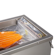 Machine à emballer sous vide Maxima avec joint 26 cm, chambre de 28x38,5x9 cm pour emballage alimentaire.