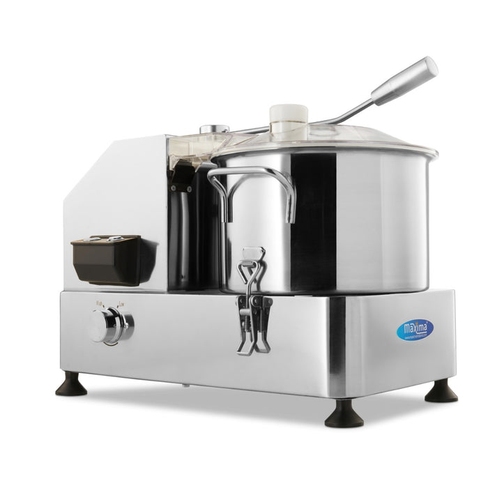 Robot de cuisine Maxima, robot culinaire 6 L avec bol en acier inoxydable, parfait pour préparer et mixer en cuisine.