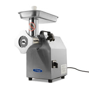 Hachoir à viande Maxima, broyeur robuste pour traiter jusqu'à 220 kg/h, avec lame en acier inoxydable et corps en métal.