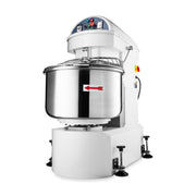Pétrin à spirale Maxima, machine à pâte de 200 L, capacité 120 kg, deux vitesses, alimentation 400V, en action.