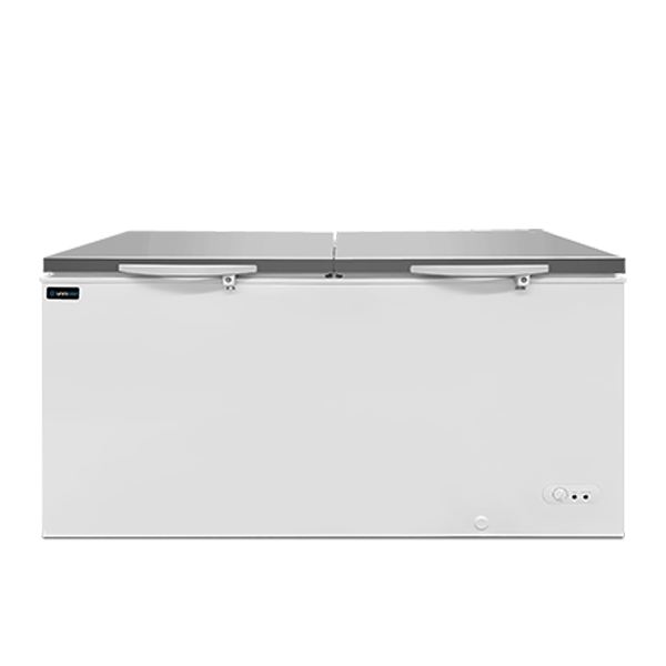 Chest Freezer | 558L | White/Acier inoxydable | -18°C to -25°C | statique Cooling - Unninox