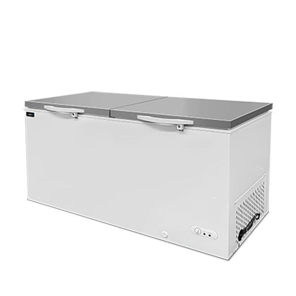 Chest Freezer | 610L | White/Acier inoxydable | -18°C to -25°C | statique Cooling - Unninox - image 2
