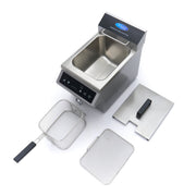 Friteuse - 8 L - 1 panier - induction - avec robinet de vidange