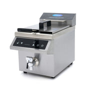 Fryer - 8 L - 1 basket - induction - with drain tap