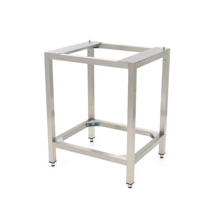 Table pour four à vapeur combiné Maxima, modèle 4/5x 1/1 GN, en acier inoxydable, avec compartiments pour cuisson vapeur.