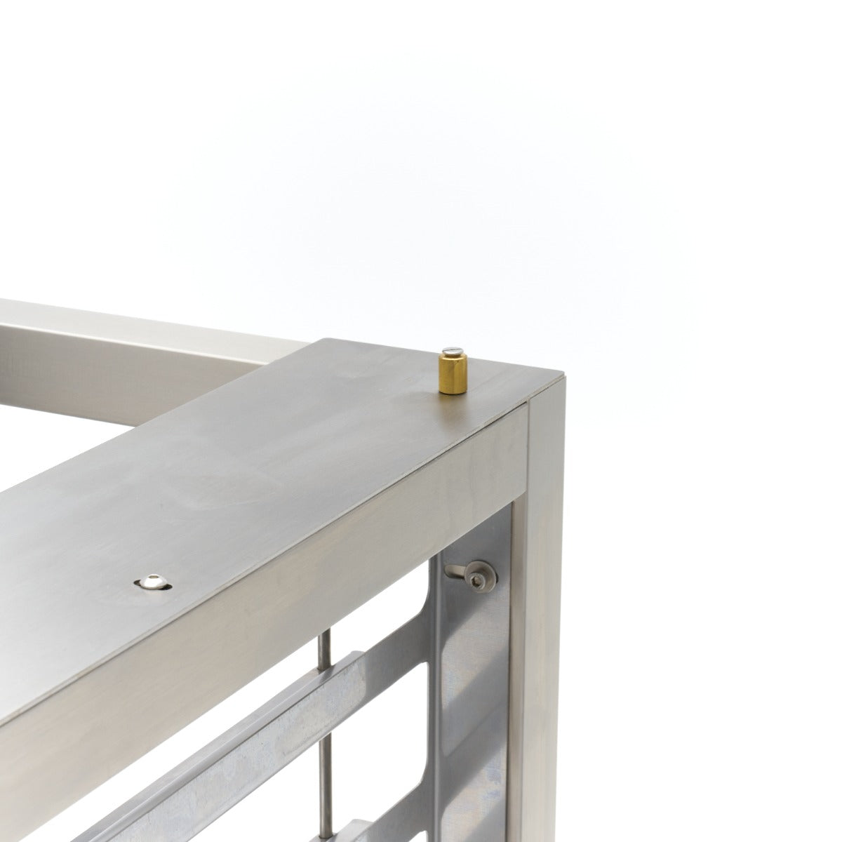 Table pour four à vapeur combiné Maxima, modèle 4/5x 1/1 GN, en acier inoxydable, avec compartiments pour cuisson vapeur.