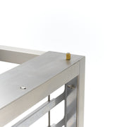 Table pour four à vapeur combiné Maxima, modèle 4/5x 1/1 GN, en acier inoxydable, avec compartiments pour cuisson vapeur.