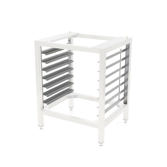 Table pour four à vapeur combiné Maxima avec guides d'étagères, 7x 1/1 GN, idéal pour cuisson vapeur professionnelle.