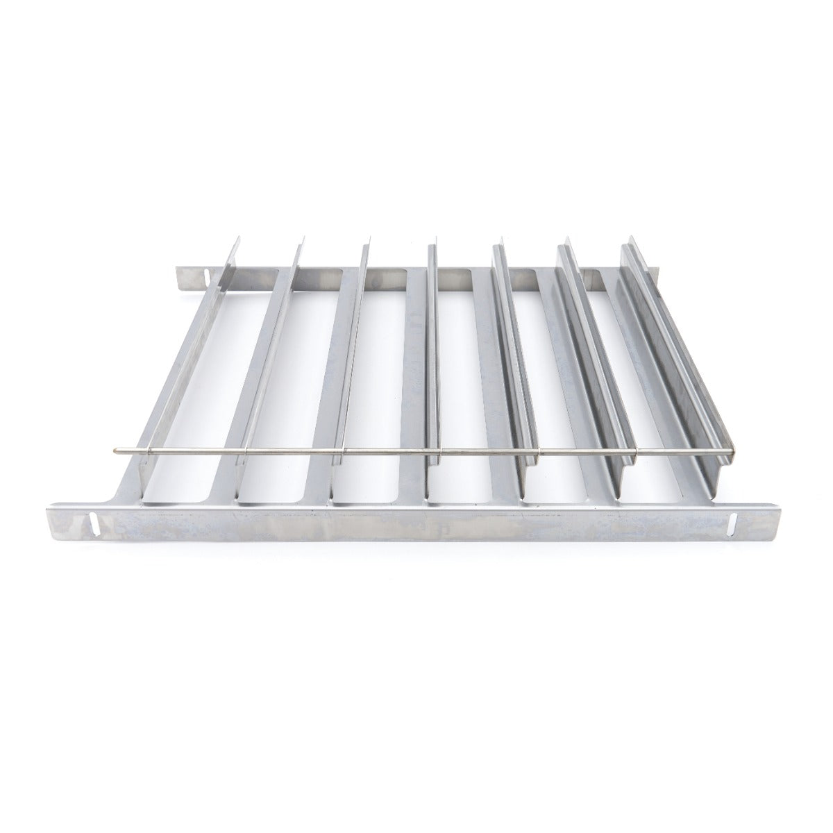 Table pour four à vapeur combiné Maxima avec étagère, guides d'étagères, capacité 7x 1/1 GN, image montrant l'intérieur du combisteamer
