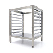 Table pour four à vapeur combiné Maxima avec étagère, guides d'étagères, 7x 1/1 GN, pour cuisson vapeur professionnelle.